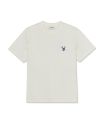 Emelbi Vintage Back Graphic Semi-Oversized Short Sleeve T-Shirt Ny (Cream)