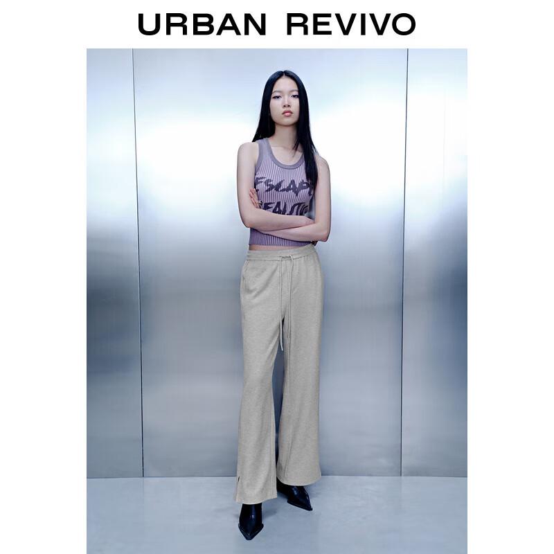 

UR Women s 2024 Spring Elastic Waist Wide-Leg Slit Pants XS