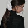 For Basic Satin Scrunchie_Large_White