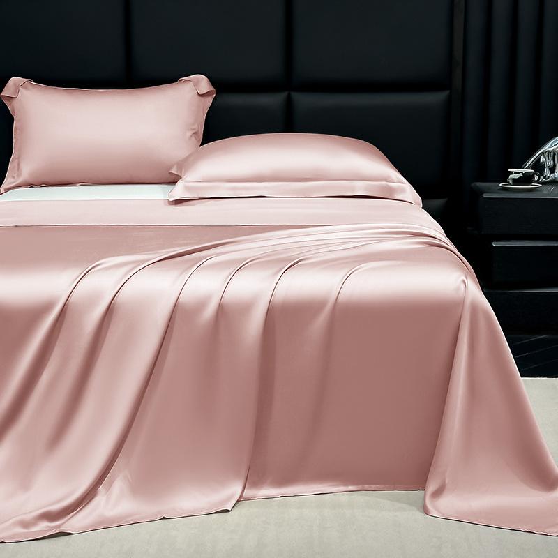 Washed Ice Silk Bed Sheet Summer Cooling Home Bedroom Student Dorm Machine Washable Set