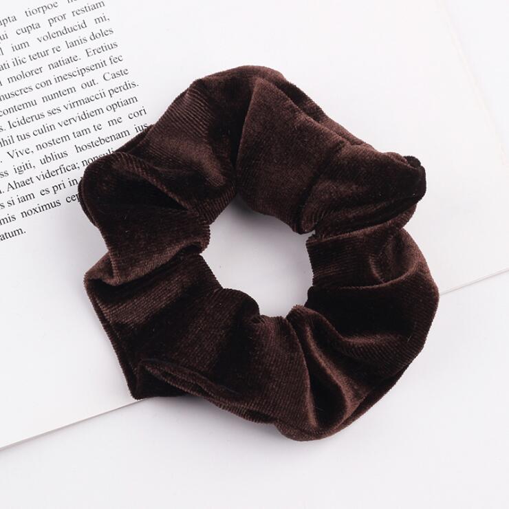 Elegant Velvet Hair Ring Scrunchie Women Girls Elastic Hair Rubber Bands Gum Accessories Tie Hair Rope Ponytail Holder Headdress