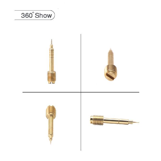 Sclmotos- For Harley CV40 Twin Cam Sportster Keihin CVK 34/36/40 Carburetor Air Screws Idle Mixture Fuel Ratio Adjusting Screw Fuel System 2