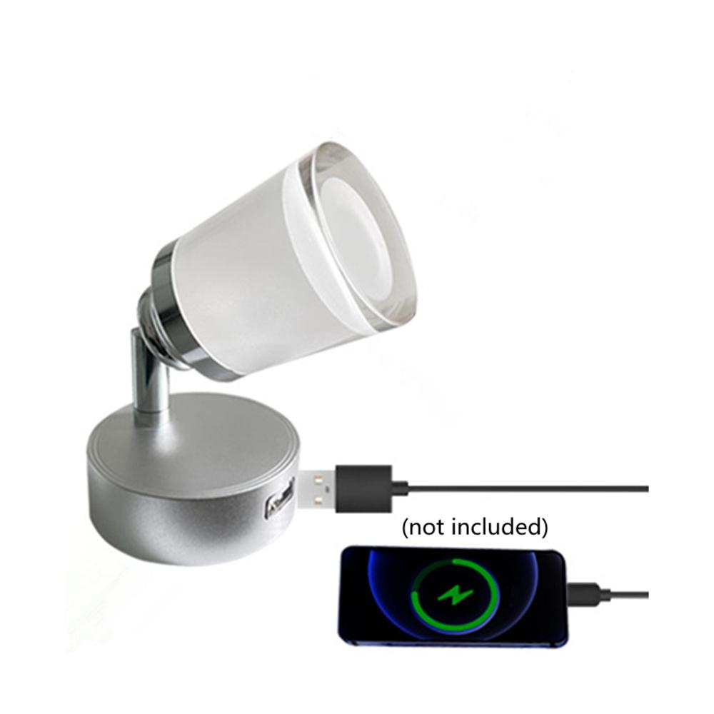 12V-24V LED Reading Light RV Boat Camper Bedside Wall Desk Book Lamp Warm White
