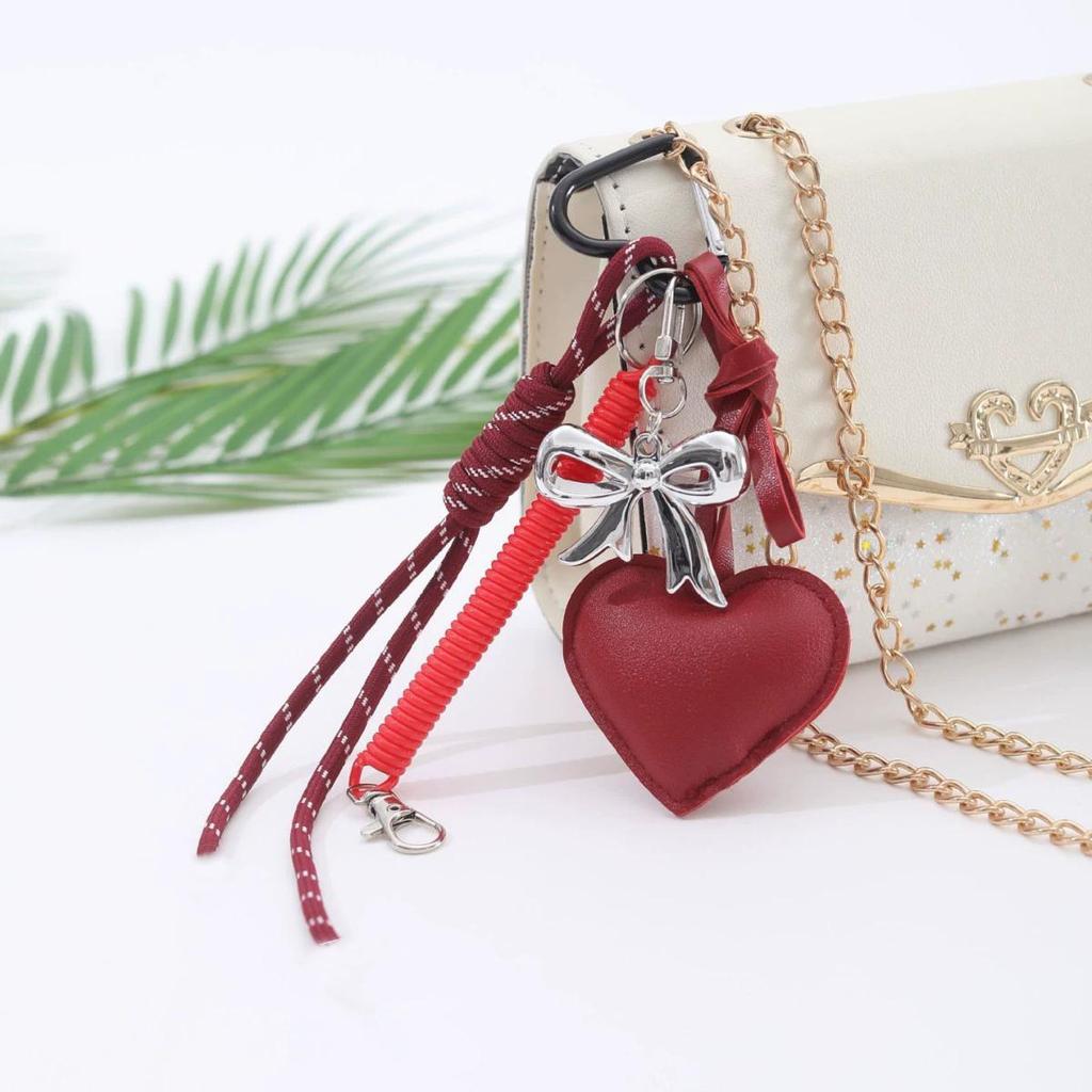 Yogodlns Heart Shape Mini Backpack Hanging Handbag Pendant Bag Pendant Bags Accessories