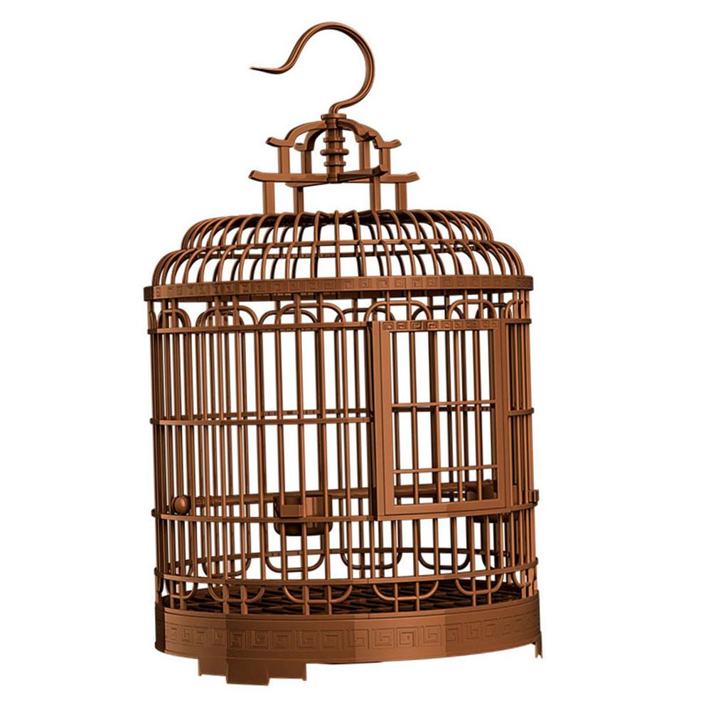 Gabbia per Uccelli Vintage Gabbia per Pappagalli Set Gabbia per Uccelli con Accessori Nido Forniture per Animali Domestici Gabbia per Cocorite Conuri Uccelli Piccoli Fringuelli