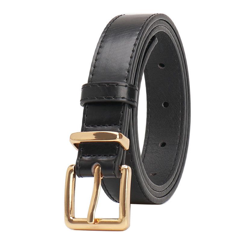 Chic High-End Women's Alloy Belt - Stylish Pin Buckle for Jeans - Versatile Student Accessory