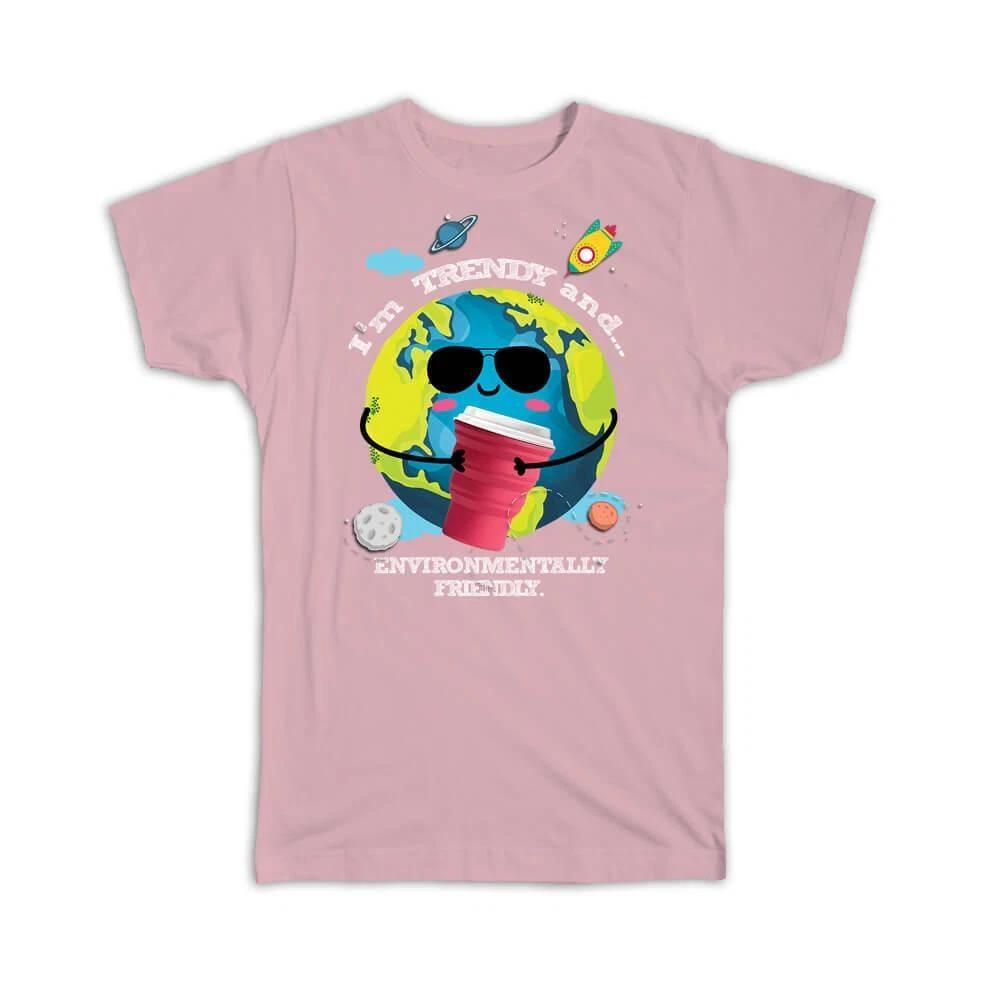 Gift T-Shirt : Environmentally Friendly Ecological Glass Trendy Earth Recycling L