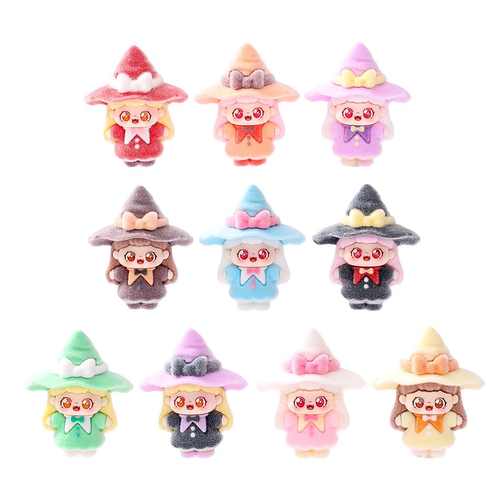 10pcs/Set Magician Girl Figure Toy MIni Figurine Desktop Decoration Model Ornaments Toys Boys Girls Christmas Gifts