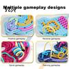 Stress Relief Tools Silicone Sensory Activity Board, Christmas Tree Rainbow Ice Stick French Fries Portable Fidget Toys Board with Strings, Silent Toy