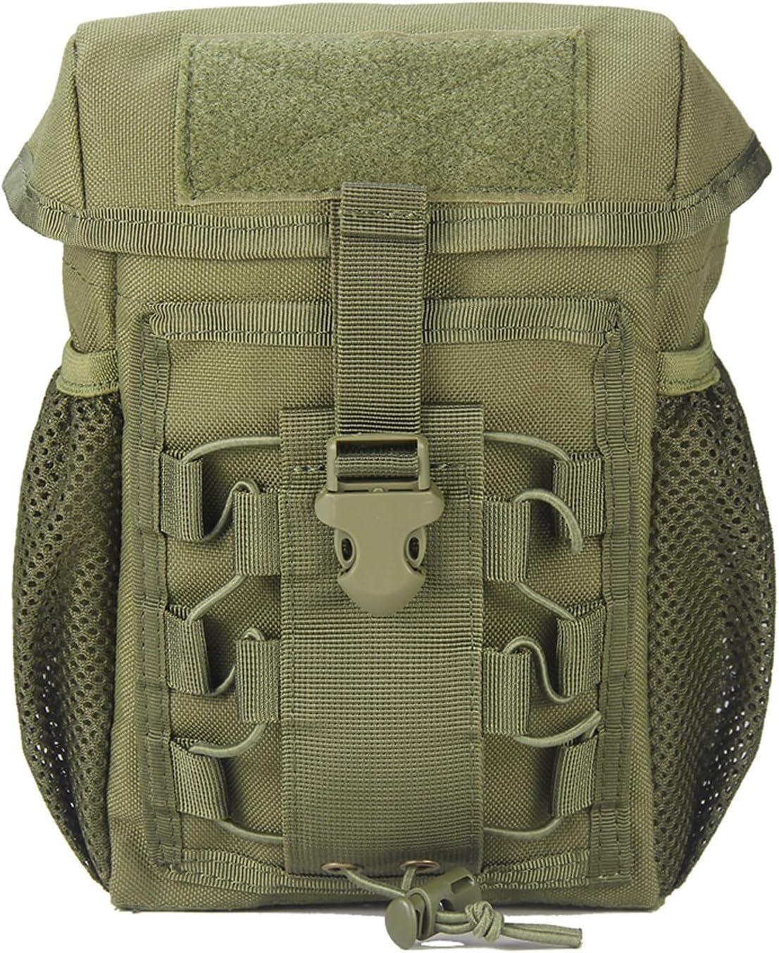 

Pouch Dump Drop Pouch Outdooer Pouch Bag Waterproof Nylon Folding Molle Bag Outdoor Hiking One Size зелений