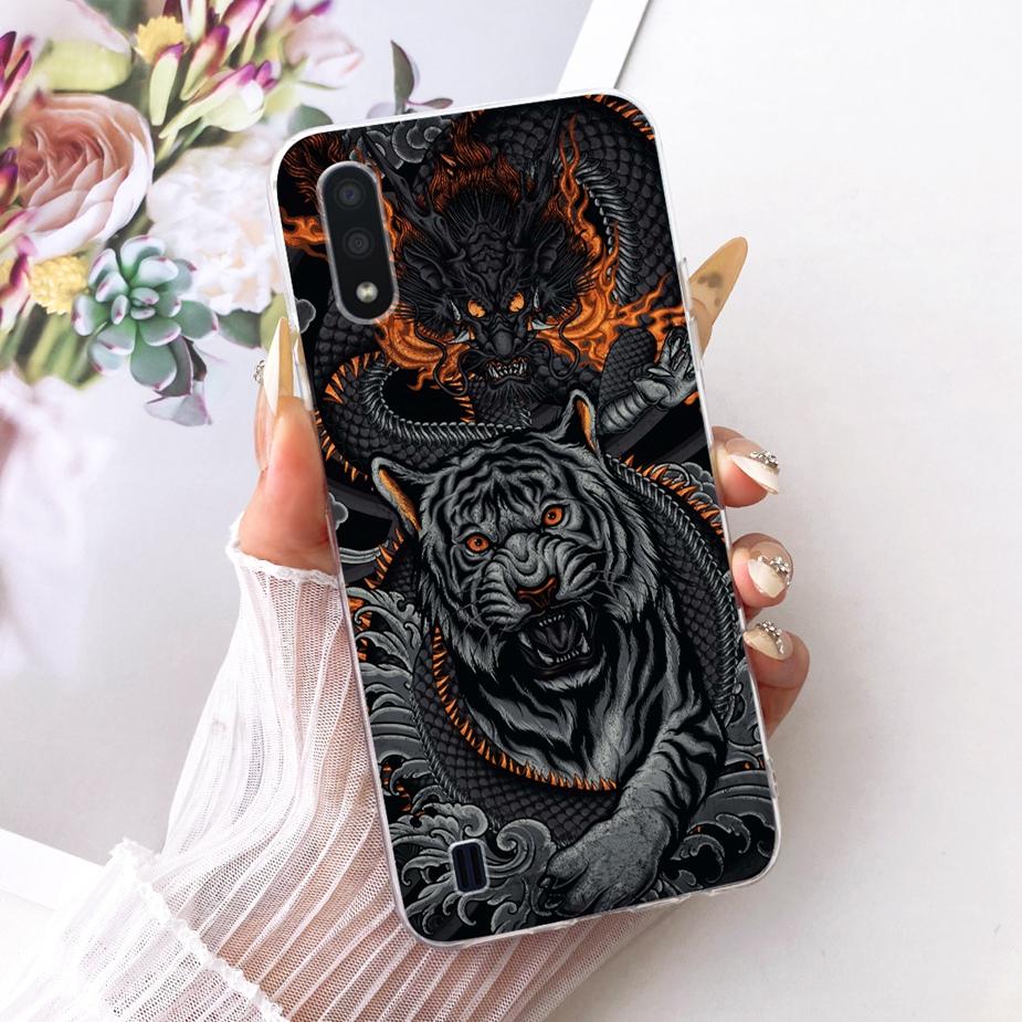 For Samsung Galaxy A01 Case SM-A015F New Luxury Painted Cover Soft Slim Phone Case For Samsung A01 M 01 Galaxy M01 Fundas Bumper
