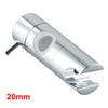 1pc Shower Head Holder Adjustable 19-25mm Chrome Shower Head Holder Riser Bathroom Rail Bracket Slider For Home Bathroom