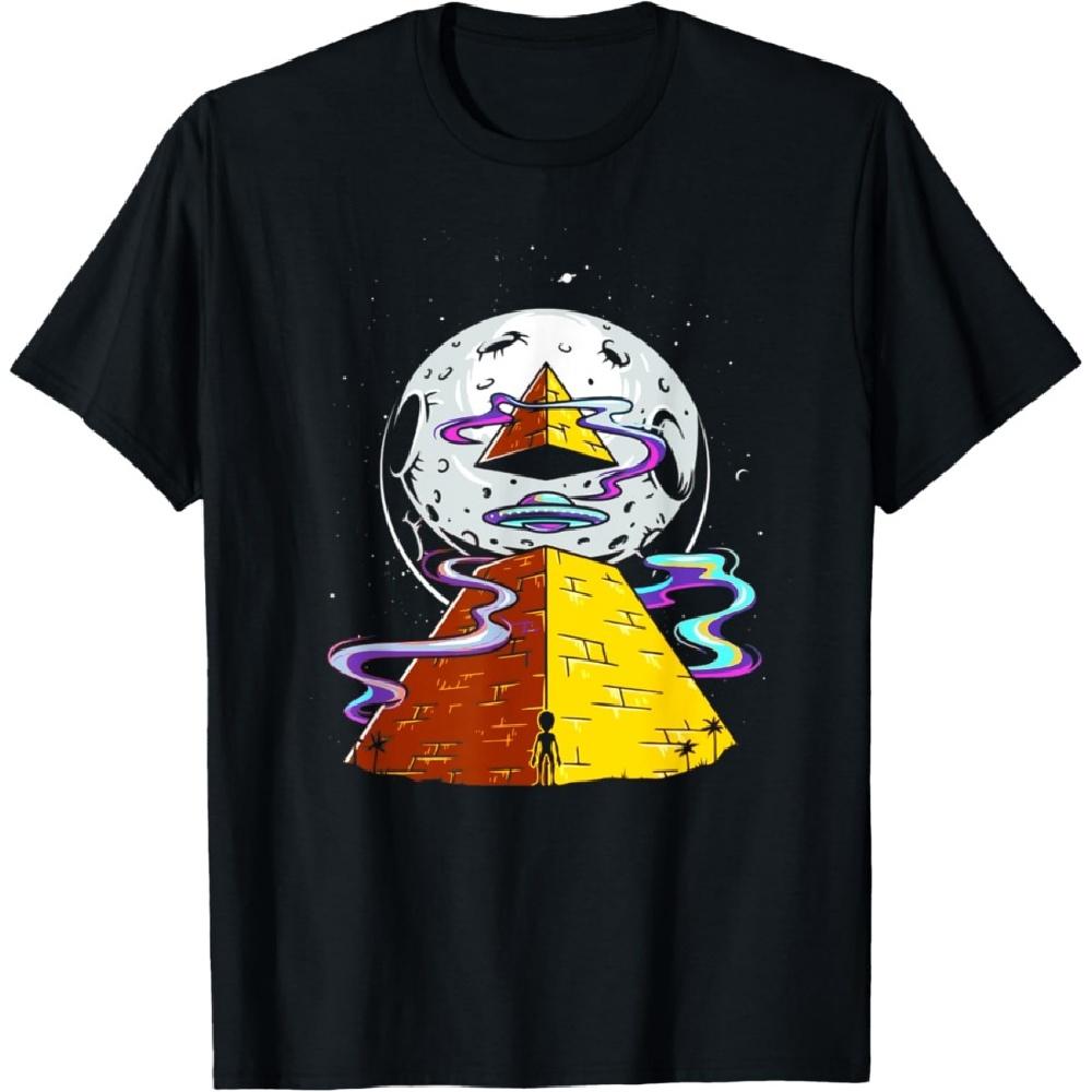 Ancient Astronaut Egyptian Pyramid Alien Conspiracy Theory T-Shirt