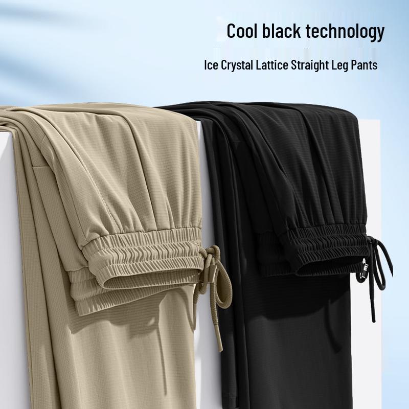 JEEP SPIRIT Men's Ice Silk Quick-Dry Casual Long Pants
