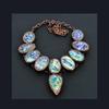 Abalone Shell Necklace, Copper Electroformed Gemstone Jewelry, Handmade Necklace Amazing Jewelry, Gift For Her