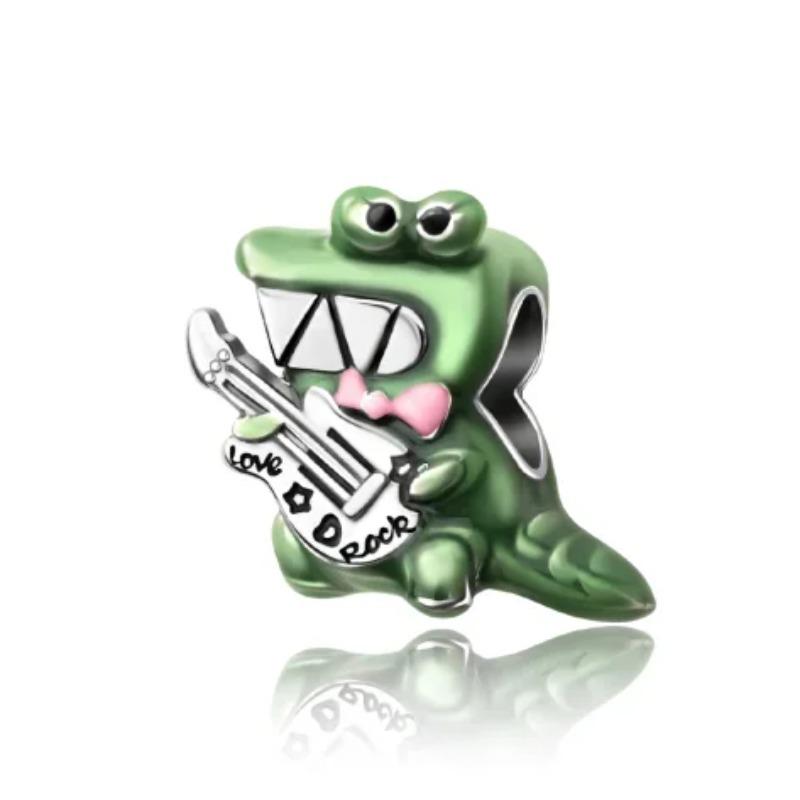 925 Silver Music Instrument Charms Piano Headphone Trumpet Violin Pendant Beads DIY Bracelet Necklace Gift for Her