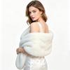 Imitation fur shawl lapel bridal cheongsam autumn and winter Rex rabbit hair cape spot elegant celebrity shoulder