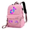 Girl Students School Bag Boy Backpack Anti-theft USB Charging Travel Backpack