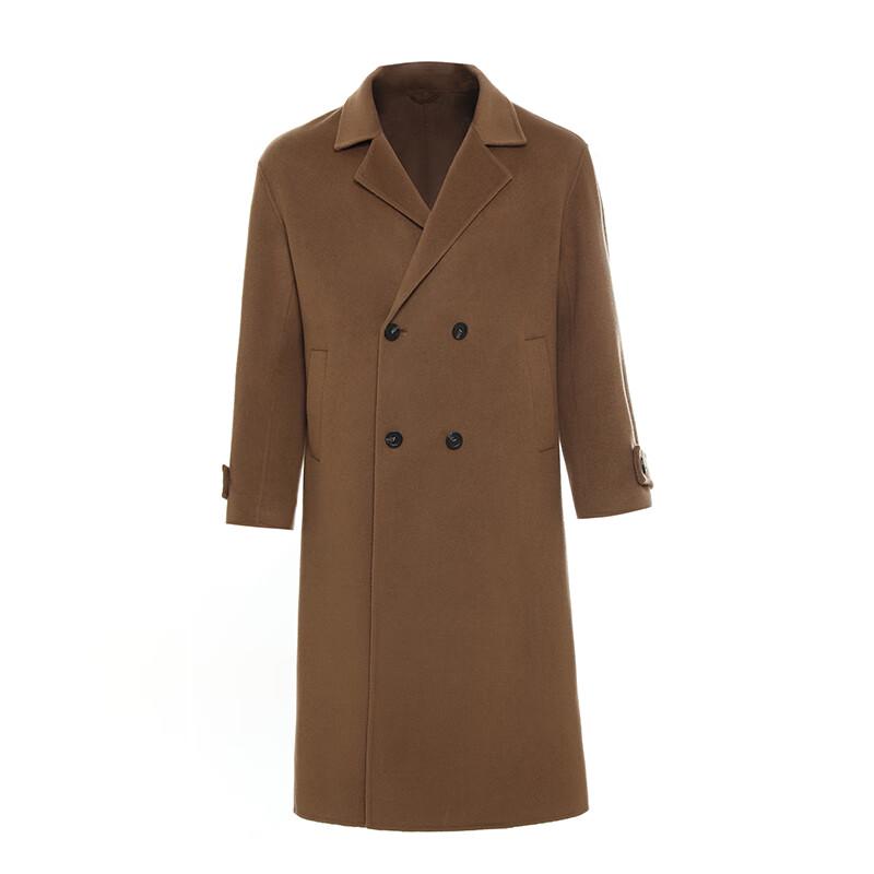 G·TENNA Men's TY28237 Long Cashmere Blend Suit Collar Coat