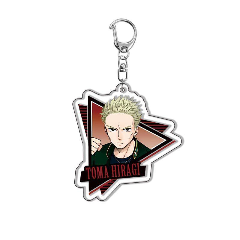 WIND BREAKER Anime Acrylic Beautiful Keychain Sakura Haruka Umemiya Hajime Wind Chime High School Peripherals Pendant Keyring Accessory 55mm