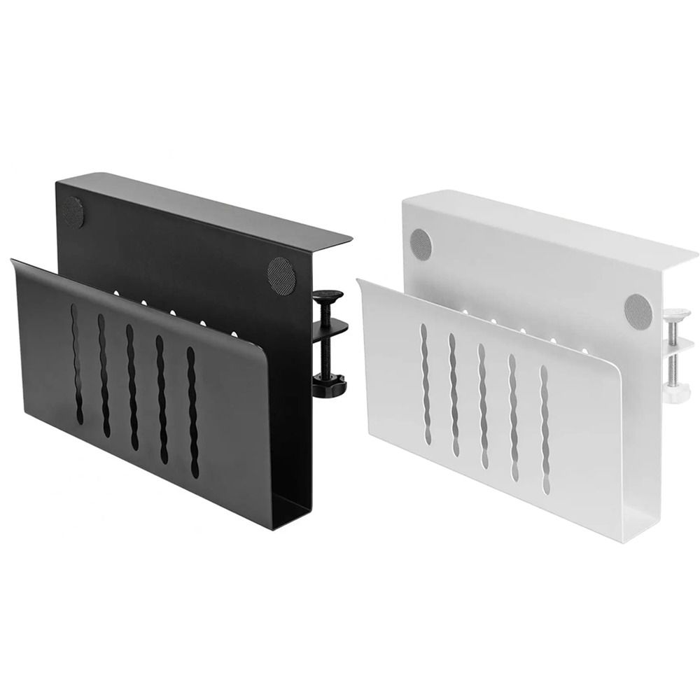 Desk Mount Under-desk Laptop Tray No Drill Clamp on Desk Shelf Hanging Desk Organizer  Office