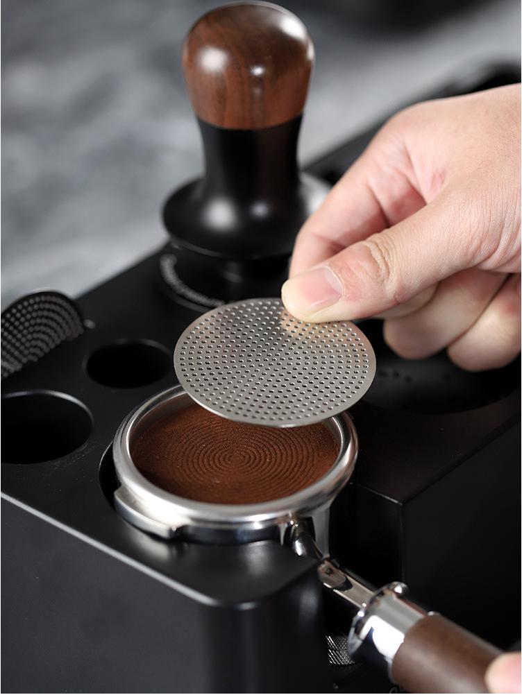 Double Layer Italian Coffee Machine Portafilter Mesh Filter Screen with 304 Extraction Handle