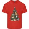 Cat Christmas Tree Unisexs Light Cotton TShirt