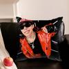 R-Ryul L-Lngshot K-Kim Pillowcase Living Room Sofa Cushion Cover Bedroom Room Bed Pillow Cover Home Decoration
