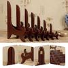 Base High End Photo Home Decor Plate Holder Wooden Bracket Display Stand Picture Frame Holder