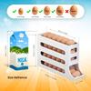 Automatic Rolling Egg Storage Device,Refrigerator Storage box,Space-saving Refrigerator Egg rack,Can Accommodate 28 Egg Storage,