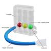 3 Ball Deep Breathing Exerciser Device Lung Capacity Trainer Spirometer Kit for Respiratory Exercises Measurements