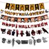 Halloween Themed Party Arrangement Latte Ghost Festival Window Mall Decoration Latte Flag
