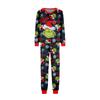 Print Cute Family Set Pajamas, Home Clothes, Family Set Long Sleeve Top Pants Set