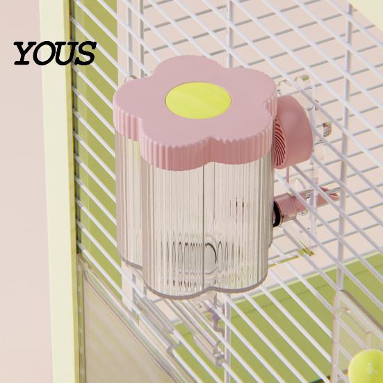 Cockatiel Water Dispenser Automatic Bird for Cage, Inside Outside Cage Mount Magnetic Parrot Bottle Feeder, Transparent Budgie Lovebird Finch