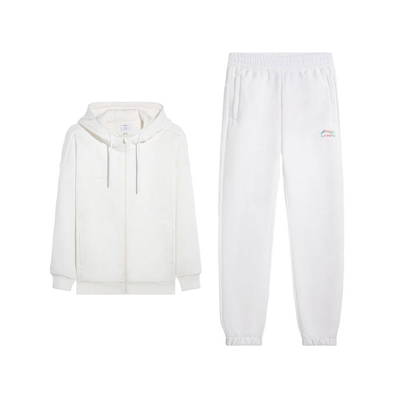 Li-Ning Men s Hooded Sweatshirt And Cuffed Sweatpants Set AWDVH98-1 AKLVD12-2 S