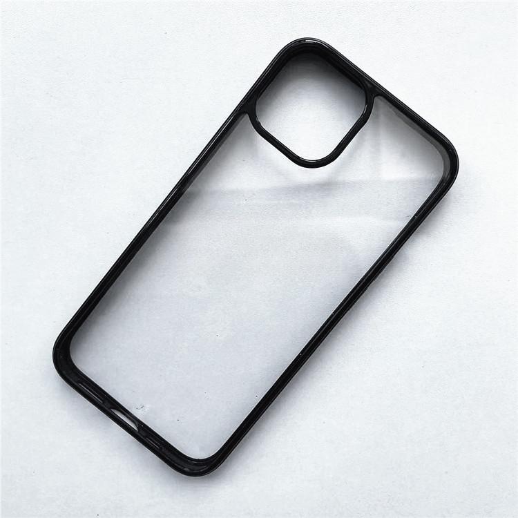 The Grooved Phone Case Is Suitable for 16 Resin Cream Gel Special Transparent Shell Apple 15 Color Edge Two-in-one 8