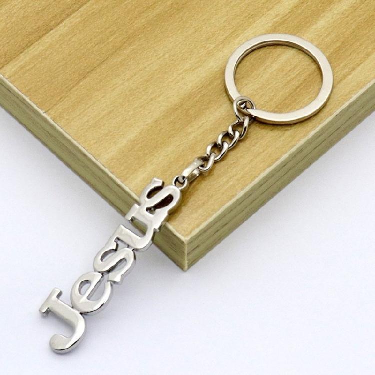 Fashionable Metal Letter/Fish/Crosses Pendant Key Rings Charm for Trendsetters