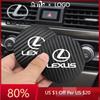 2026 Autocollants Intérieurs Chauds 2 Pièces Porte-gobelets de Voiture Tapis de Porte-gobelet en Fibre de Carbone Pour RX330 IS250 Ct200h ES300h Accessoire d'Intérieur de Voiture