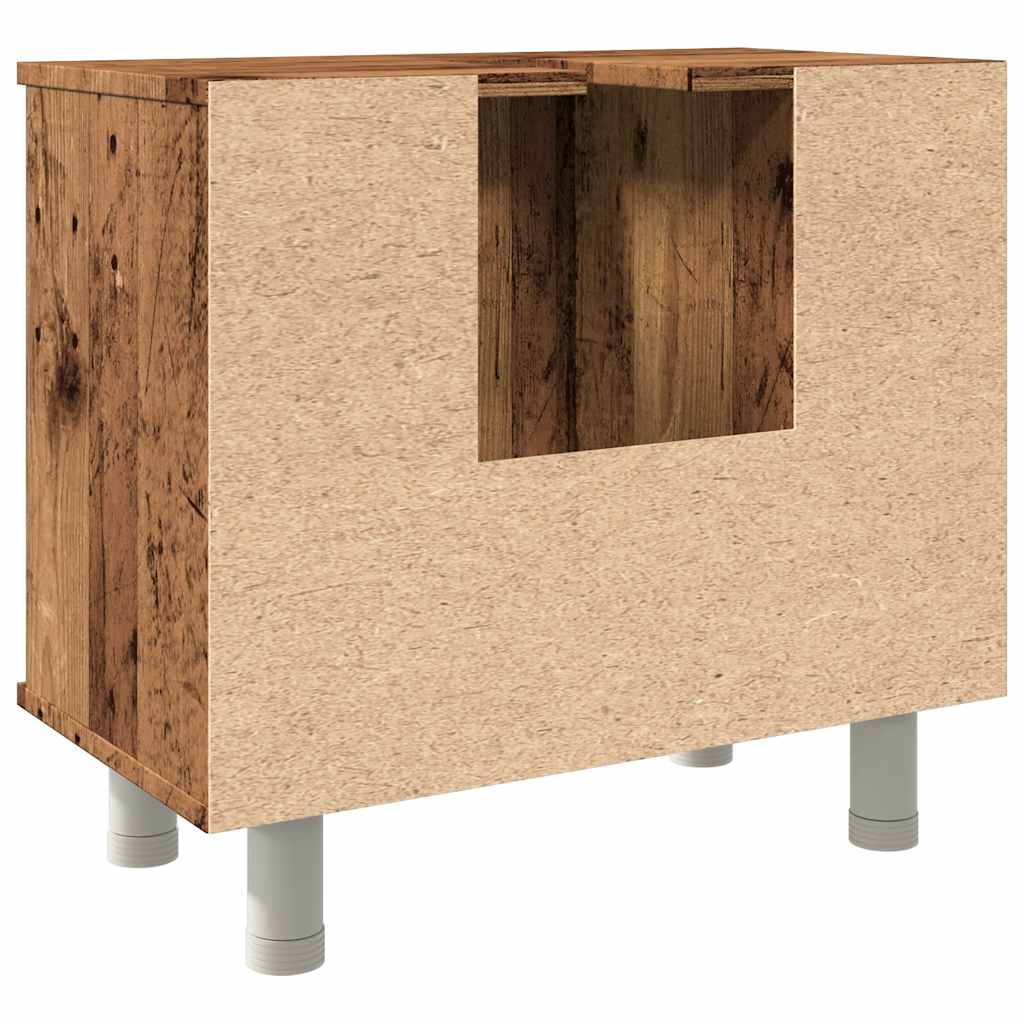 Bathroom Cabinet with Rustic Wood Look 60 x 32 x 53.5 cm Particleboard