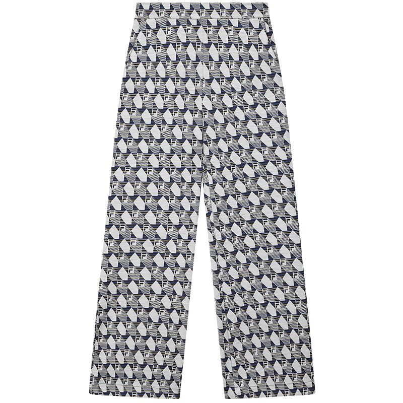 FILA Emerald Women s All-Over Print Wide-Leg Knit Pants L