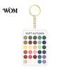 Personal Color Palette 2Pcs Keychain Pendant, Clear Acrylic Season Analysis Swatches Spring Summer Fall Winter Colors Keychain, Card, Gifts