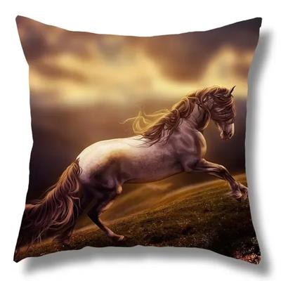 Pferdemuster Heimdekoration Kissenbezug Polyesterfaser Kissenbezug Wohnzimmer Sofa Kissenbezug