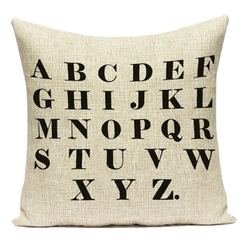 Modern Home Decoration Letter Home Sweet Home Decorative Pillows Case Polyester Cushion Cover For Living Room Capa Almofadas