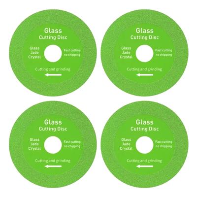 4Pack Glass Cutting Disc Diamond Cutting Blade Glass Ceramic Cutting Tool for Angle Grinder Craft Cutting Accessories