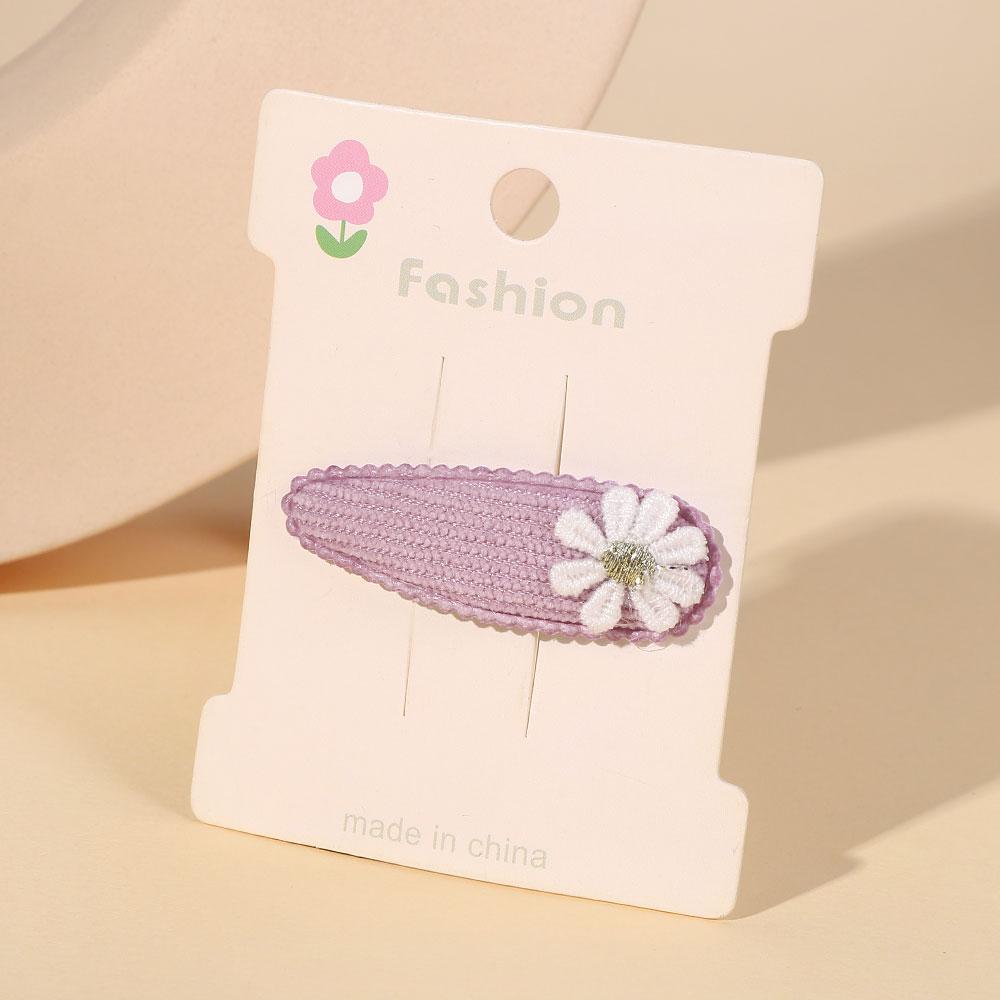 1/2/5 set Ins Daisy Flower Hair Clips Baby Girl Hairpins for Kids Lace White Barette Princess Hooks Infant Accessories Korean