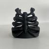 Plastic Rib Cage Pen Holder Gothic Style Makeup Brush Storage Cup Unique Bone Pen Holder  Office