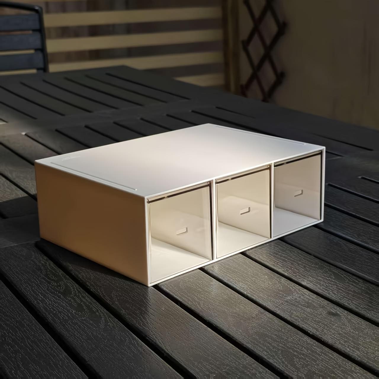 

Ящик для хранения чайных пакетиков, хранение в кухонном шкафу, ящик на столешнице, коробка для хранения кофе, чая и сахара белый