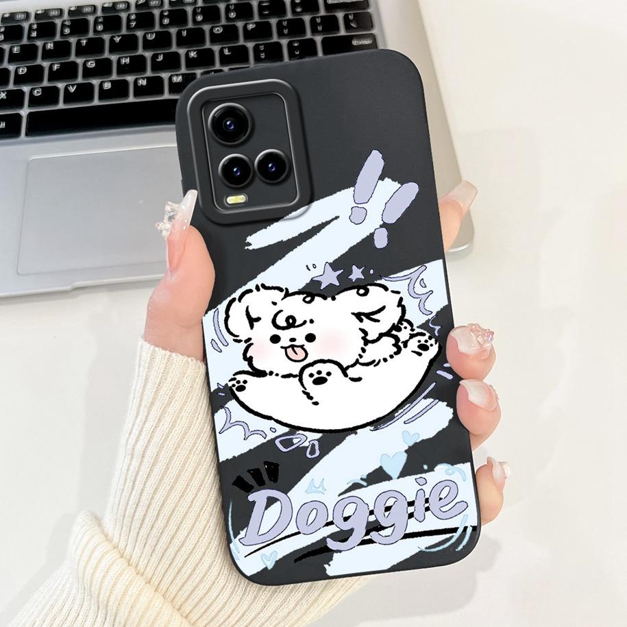 For Vivo Y33s Case V2109 Shockproof Cover Cute Dinosaur Panda Fundas Cases For Vivo Y21 2021 Y21A Y21S Y21T Y33T VivoY33s Bumper