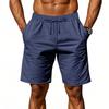 Men's Drawstring Waist Casual Shorts Multi Color Loose Fit Side Pocket Shorts