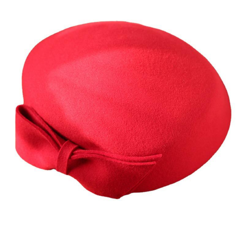 Rongmei's nieuwe herfst- en wintertophoed, newsboyhoed, modieuze schildersmuts, wollen baret, muts tegen de kou, wintermuts